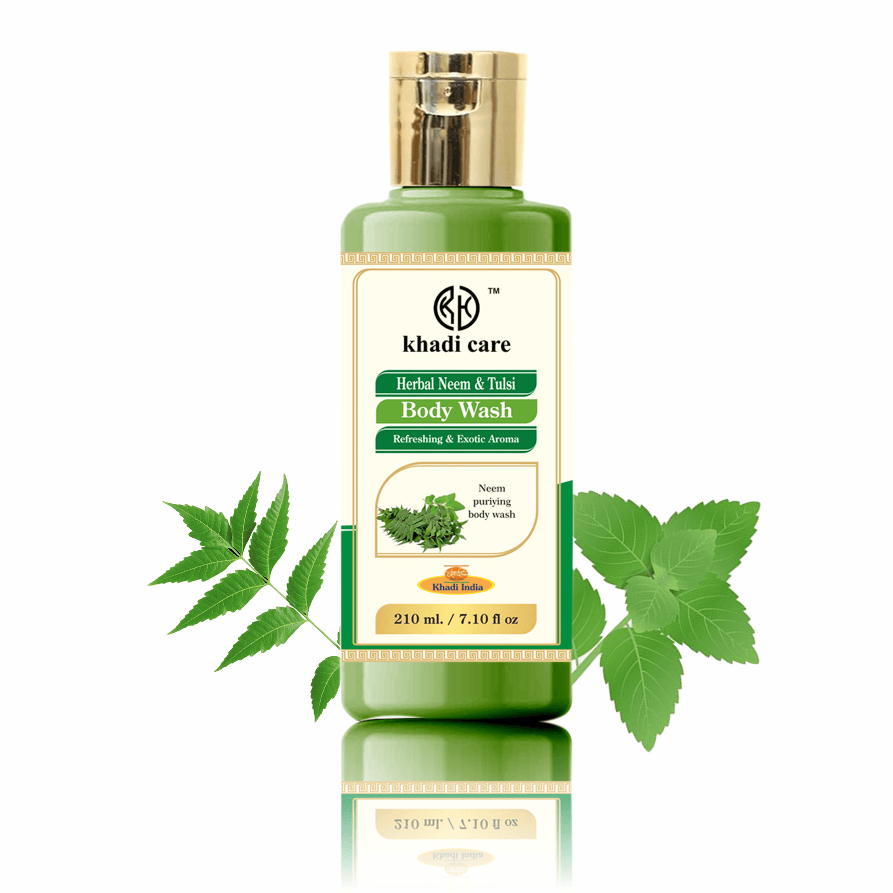 Khadi Care Herbal Neem & Tulsi Face and Body Wash - 210ml