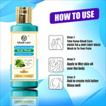 Khadi Care Herbal Green Tea & Mint Body Wash - 210ml