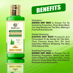 Khadi Care Herbal Aloevera Body Wash for Soft & Hydrated Skin - 210ml