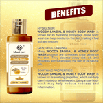 Khadi Care Herbal Woody Sandal & Honey Body Wash - 210ml
