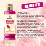 Khadi Care Herbal Rose Body Wash - 210ml