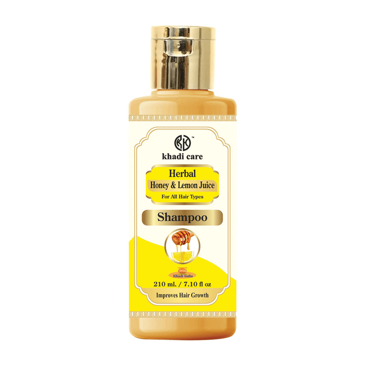 Khadi Care Herbal Honey & Lemon Juice Shampoo - 210ml