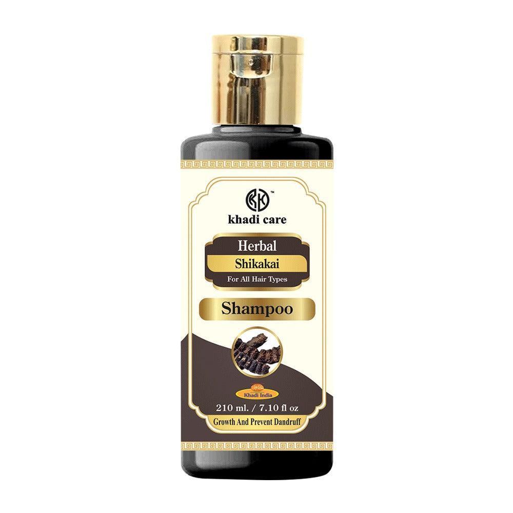 Khadi Care Herbal Shikakai Shampoo for Hair Strength & Conditioning - 210ml