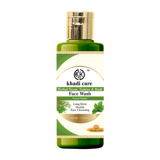 Khadi Care Herbal Neem, Teatree & Basil Face Wash - 210ml