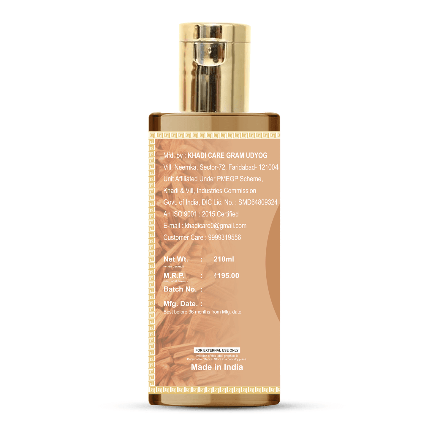 Khadi Care Herbal Haldi Chandan Face Wash - 210ml