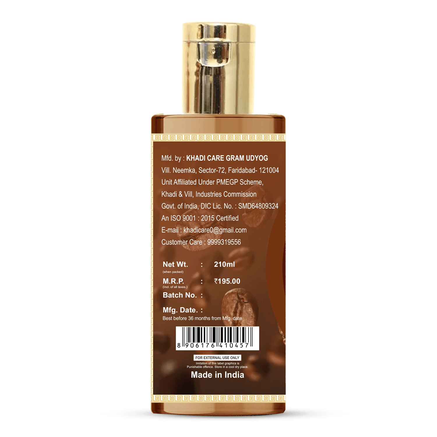 Khadi Care Herbal Coffee Face Wash - 210ml
