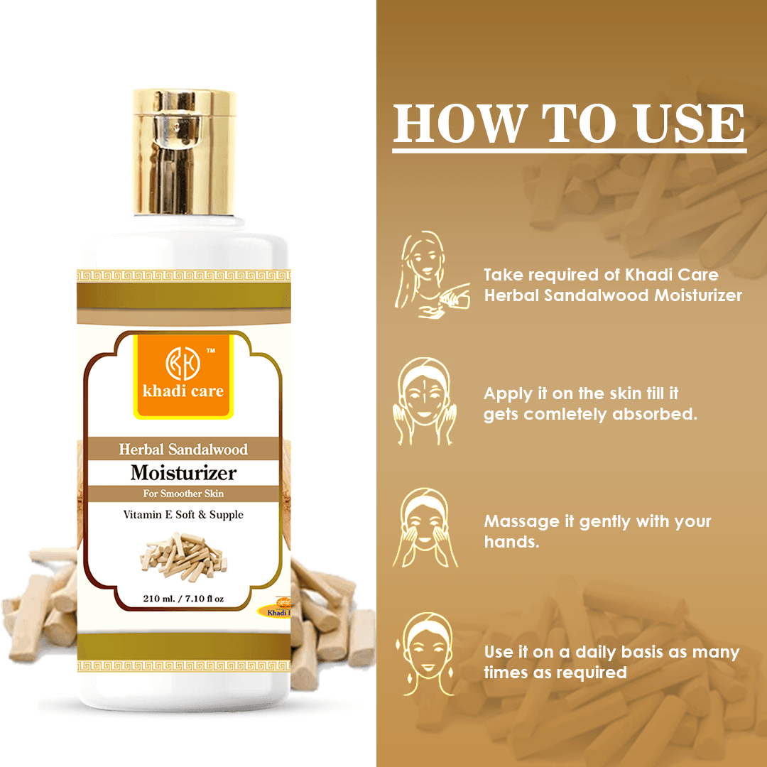 Khadi Care Herbal Sandalwood Moisturizer - 210ml