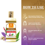 Khadi Care Herbal Sandalwood, Kesar & Aloevera Moisturising Lotion - 210ml