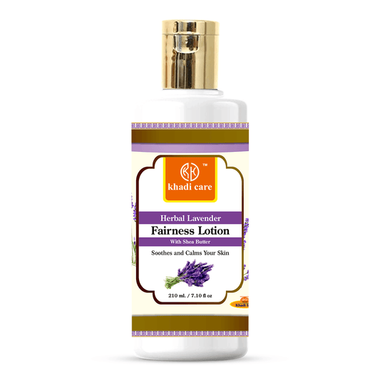 Khadi Care Herbal Lavender Fairness Lotion with Sheabutter - 210ml