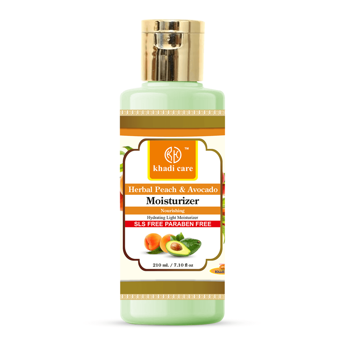 Khadi Care Herbal Peach & Avacado Moisturizer with Sheabutter SLS-Paraben Free - 210ml