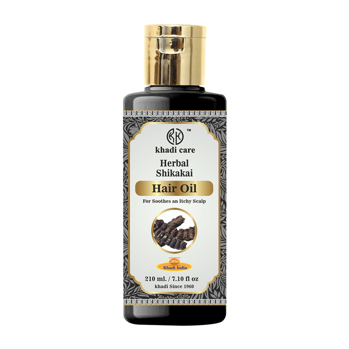 Khadi Care Herbal Shikakai Hair Oil for Strength & Frizz Control - 210ml