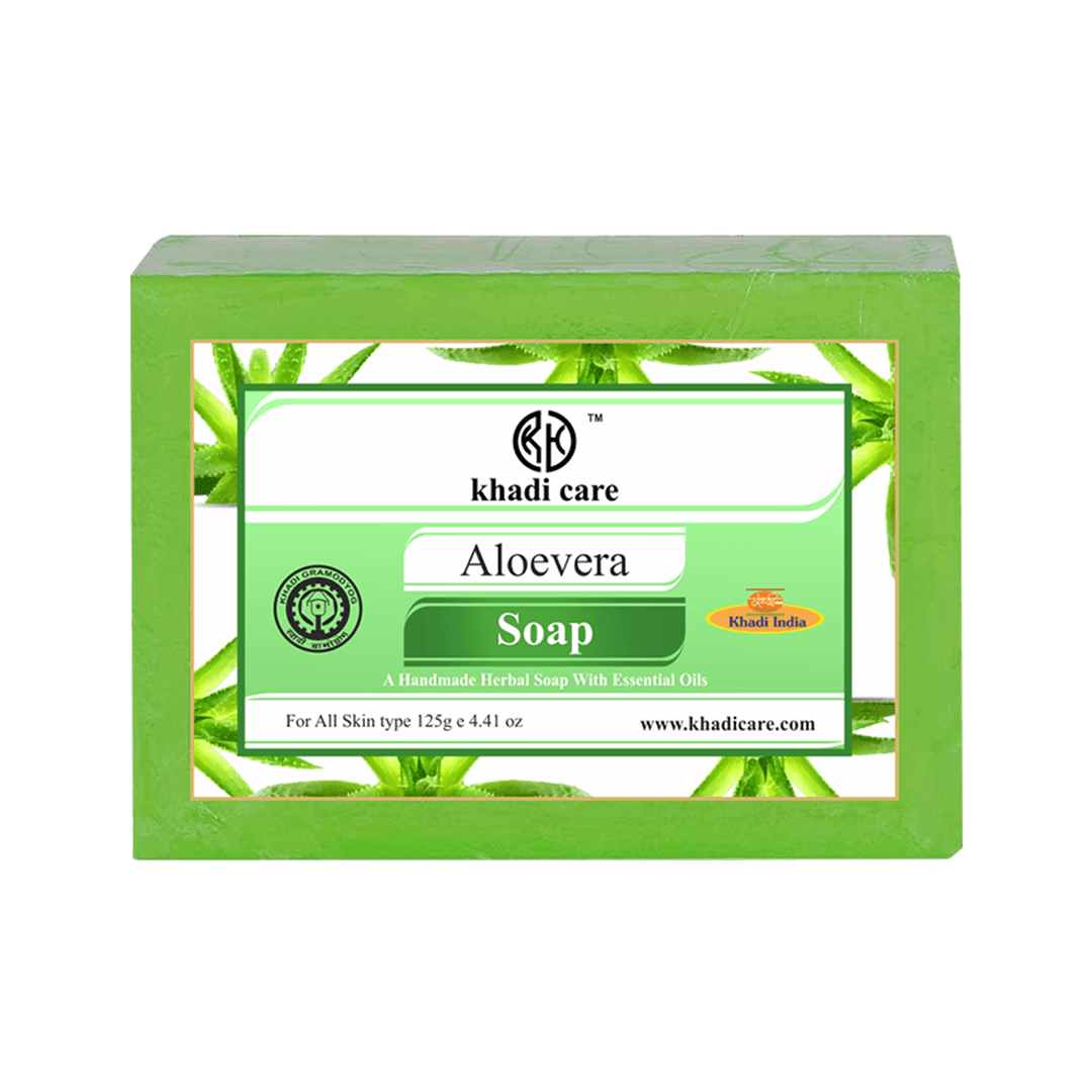 Khadi Care Herbal Aloevera Soap - 125g