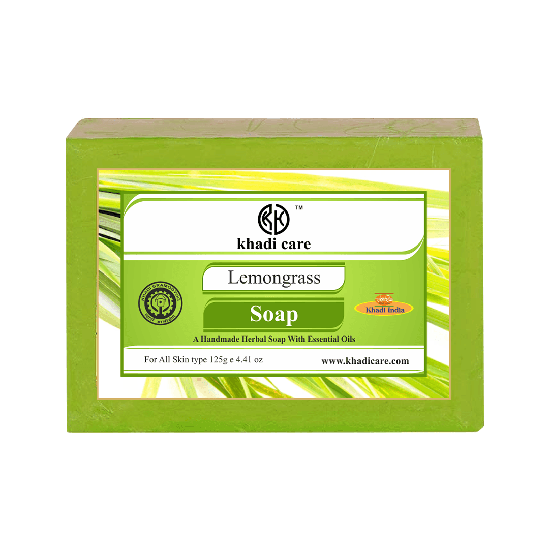 Khadi Care Herbal Lemongrass Soap - 125g