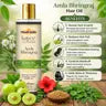 Kayee Ayurveda Bhringraj Hair Oil for Hair Growth & Hair Fall Care | Ayurvedic Herbal Hair Oil for Scalp Nourishment, Stronger Hair, Reduced Breakage, Smoothness & Natural Shine for Men & Women-210ML