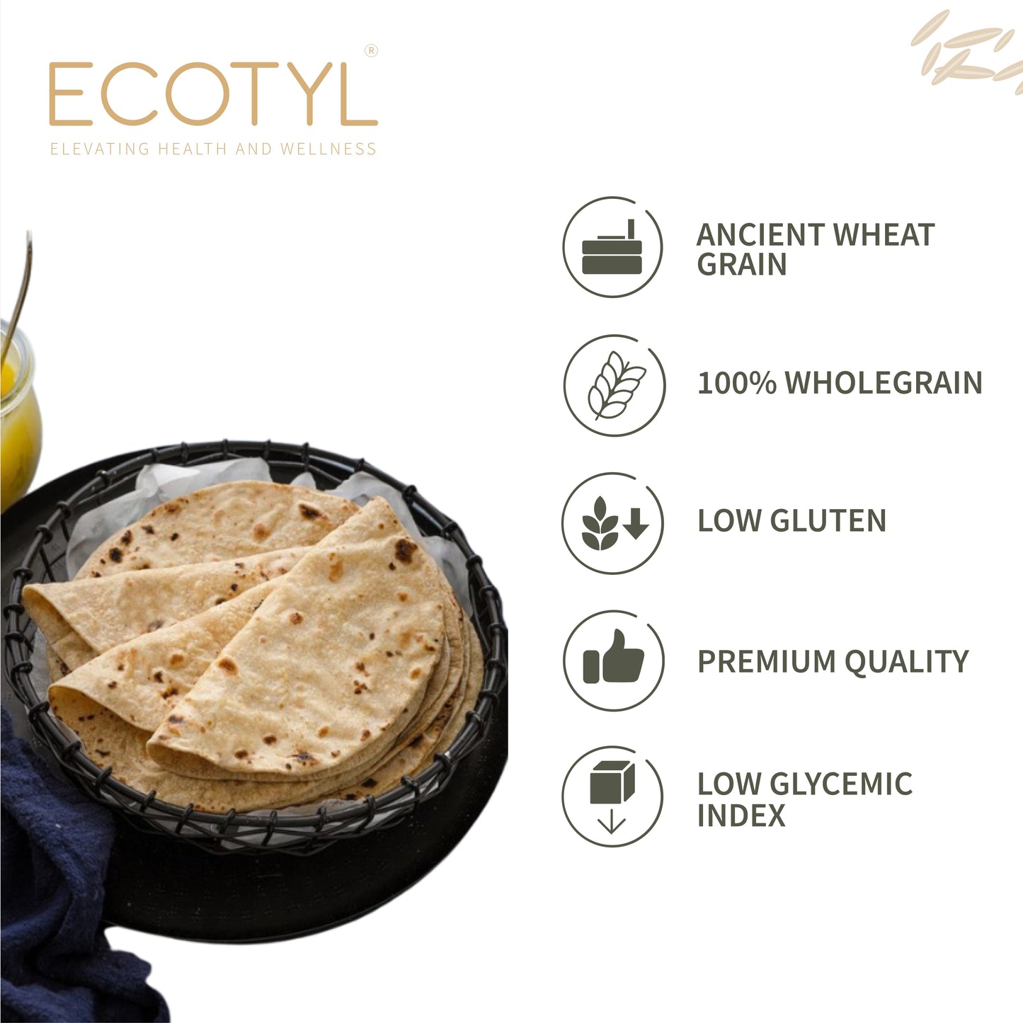 Ecotyl Khapli Atta - 1kg