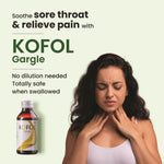 Charak Kofol Gargle Liquid - 100ml - Fast Sore Throat & Tonsillitis Pain Relief Rinse