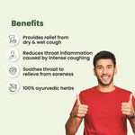 Charak Kofol Sugar Free Cough Syrup 100ml - Dry & Wet Sore Throat Relief Liquid