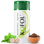 Charak Kofol Chewable Tablets - Sugar-Free Ayurvedic Lozenges for Sore Throat & Cough Relief
