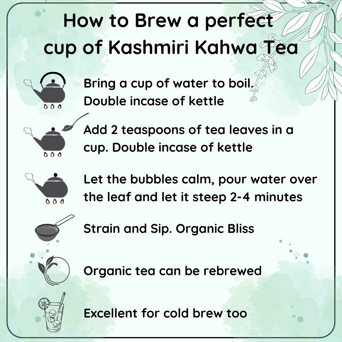 Radhikas Fine Teas Anti-Inflammatory Almond Kashmiri Kahwa - 100gm