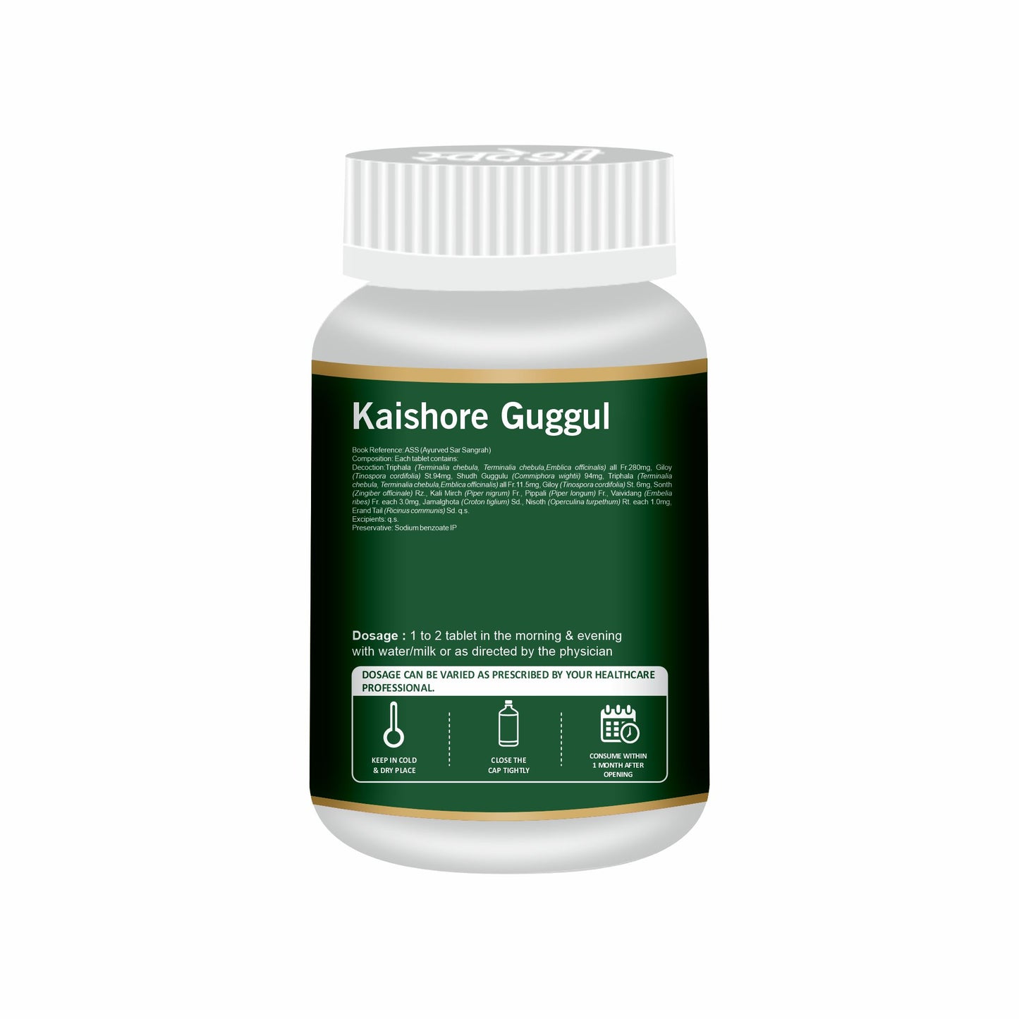 Swadeshi Kaishor Guggul Vati - 60 Tablets