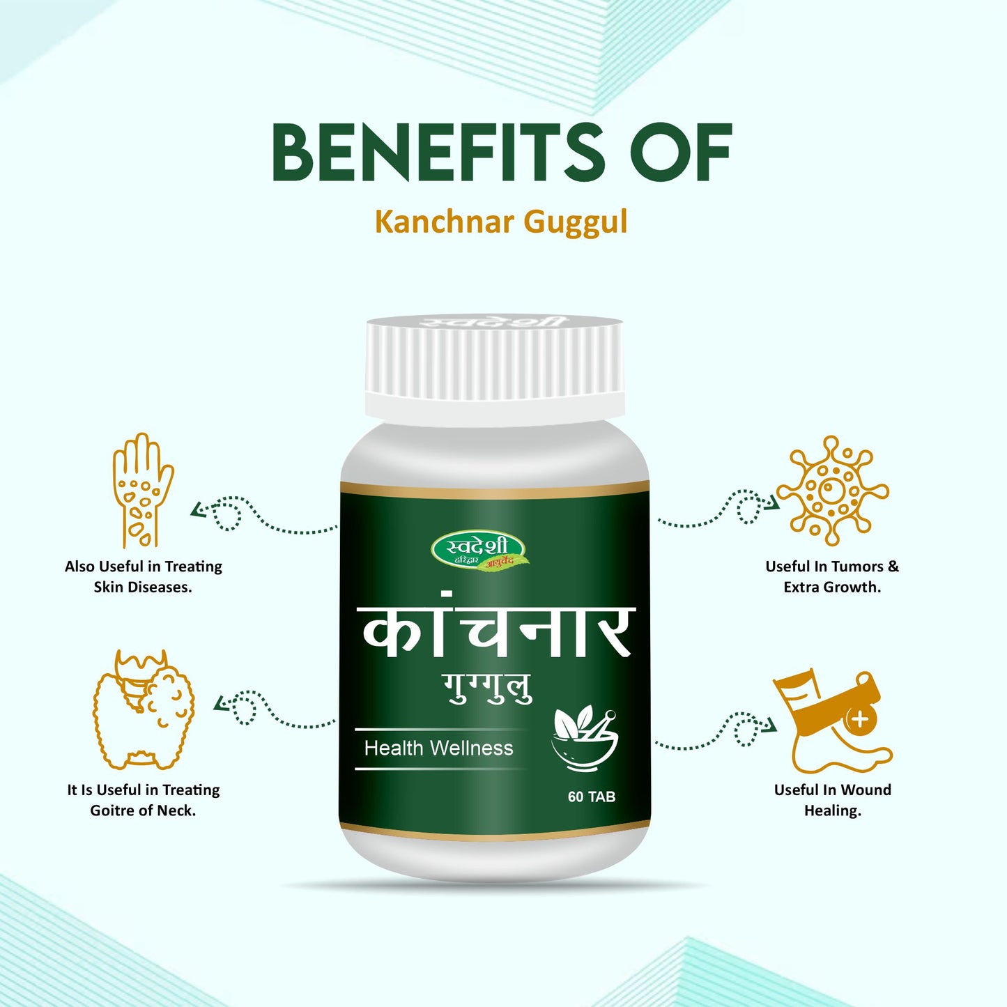 Swadeshi Kanchnar Guggul - 60 Tablets