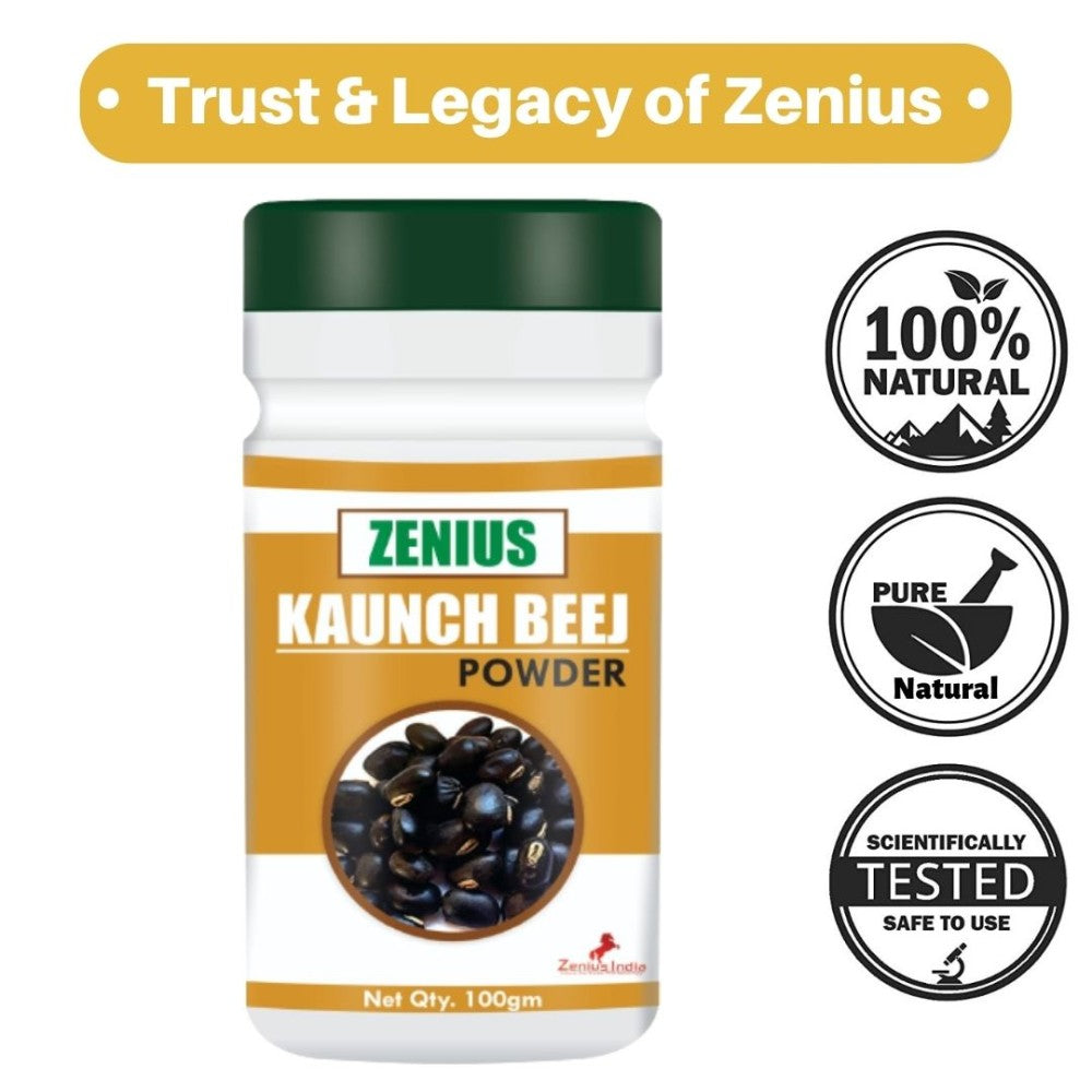 Zenius Kaunch Beej Powder for Sperm Count Increase Medicine - 100G
