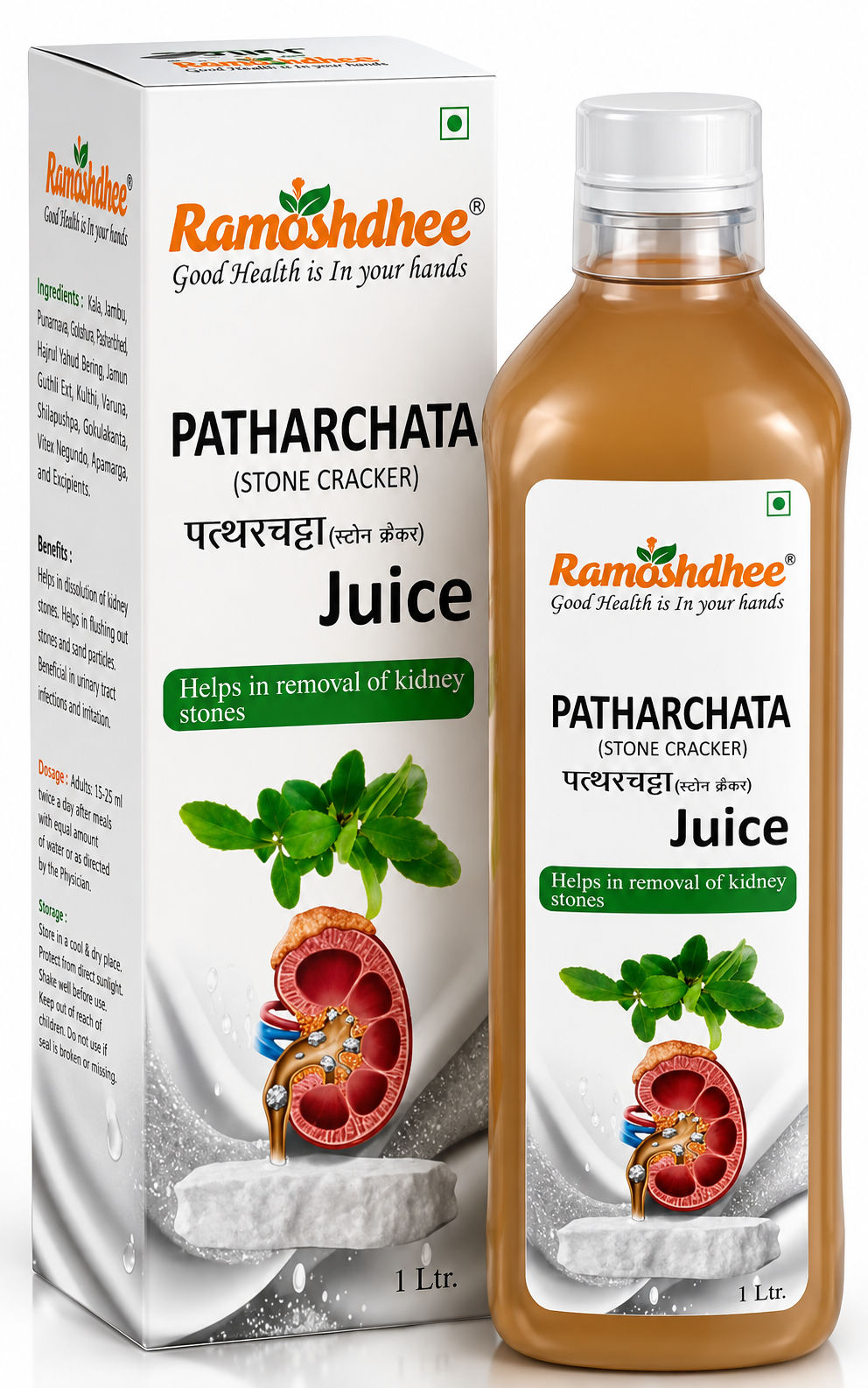 Ramoshdhee Organic Patharchatta Juice 1L
