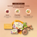 Moha Kesar Chandan Soap Pack of 6 - Saffron & Sandalwood Bars
