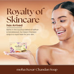 Moha Kesar Chandan Soap Pack of 6 - Saffron & Sandalwood Bars