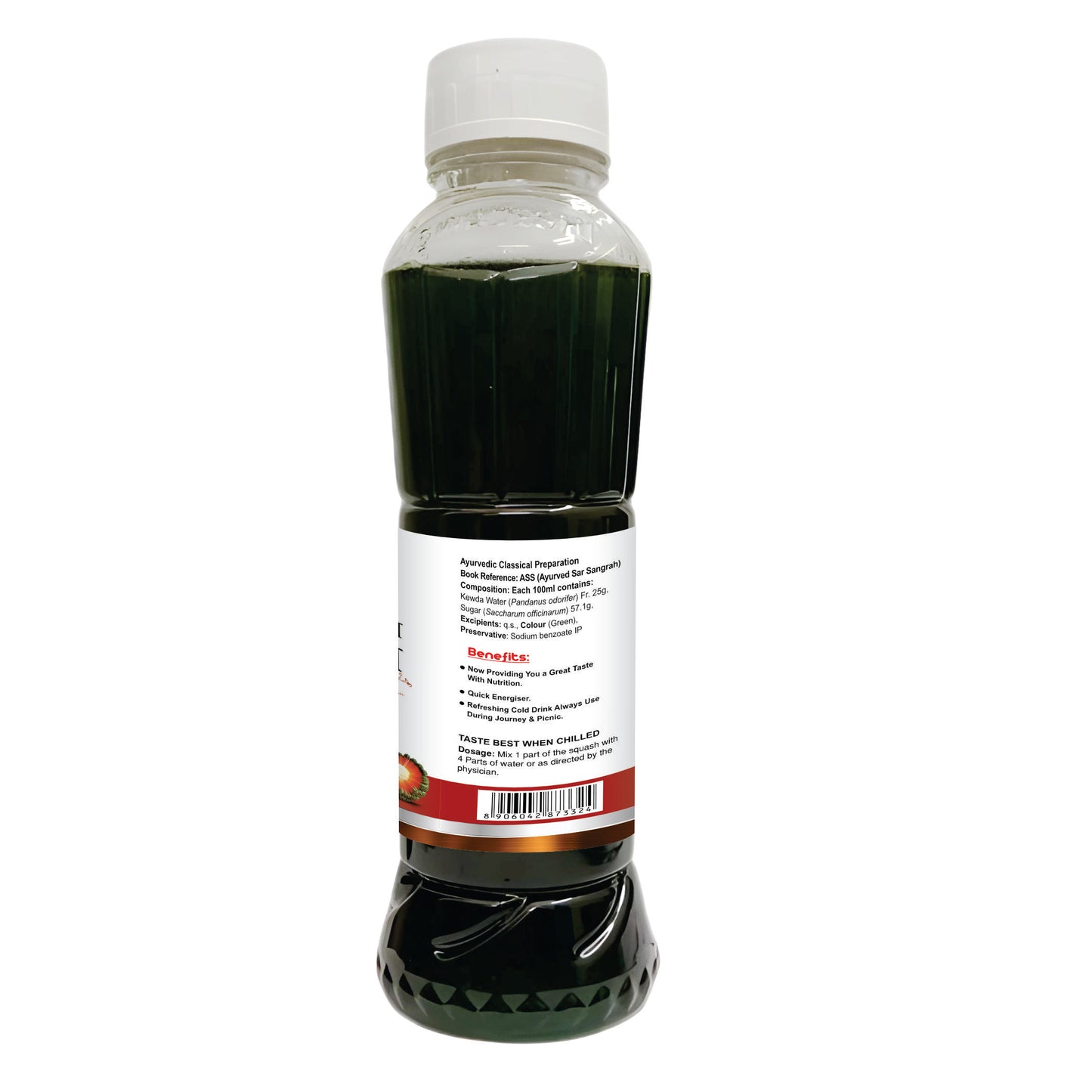 Swadeshi Kewda Ka Sharbat - Antioxidant, Fights Cancer, Mental Relaxation, 700ml
