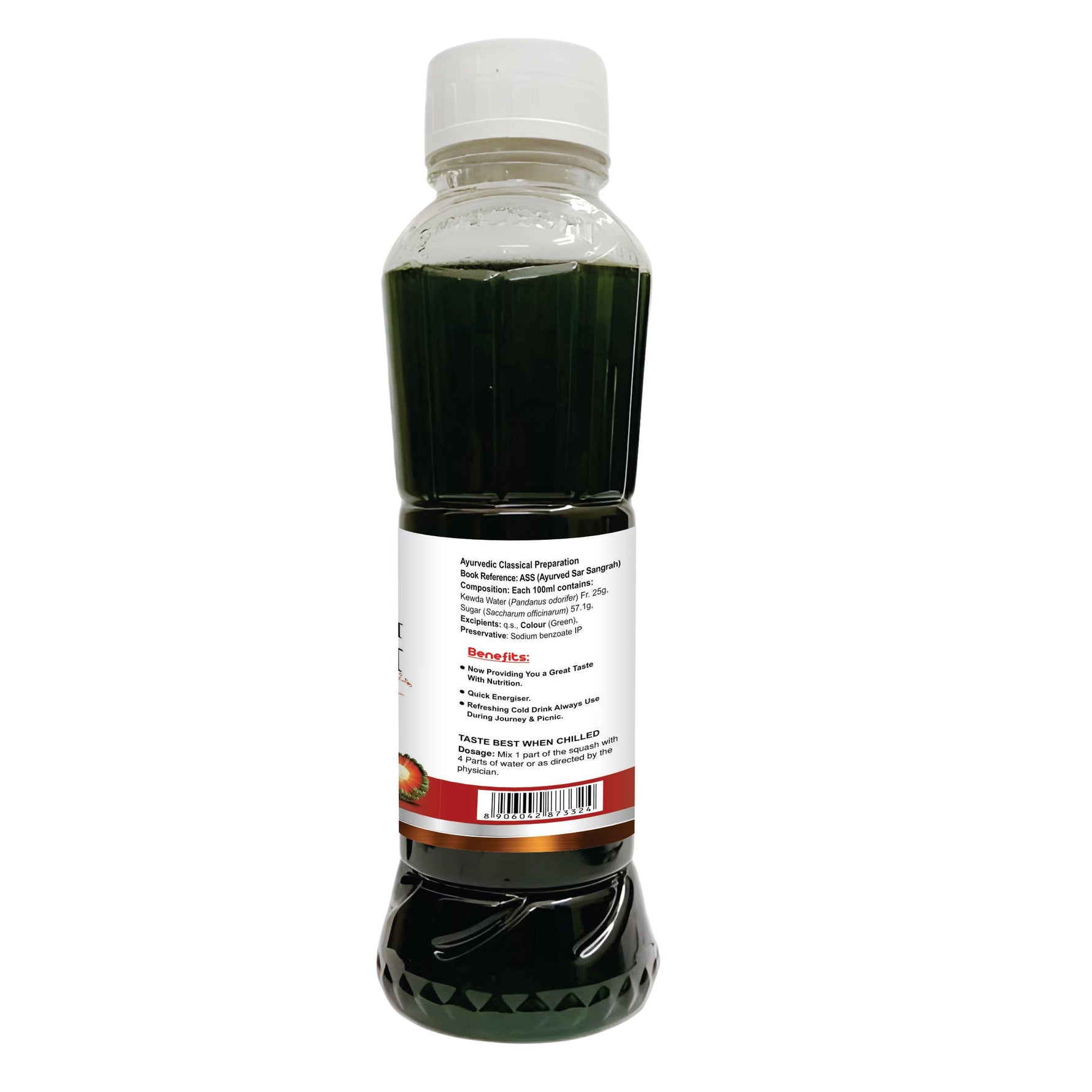 Swadeshi Kewda Ka Sharbat - Antioxidant, Fights Cancer, Mental Relaxation, 700ml