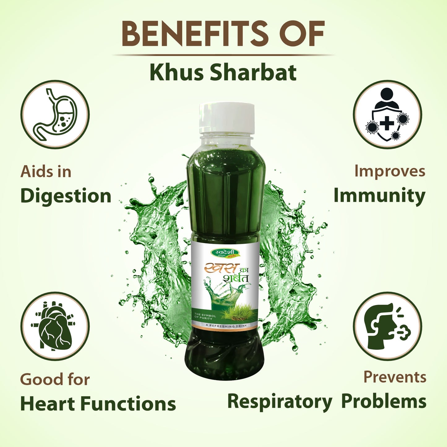Swadeshi Ayurved Khus ka Sharbat - 700ml