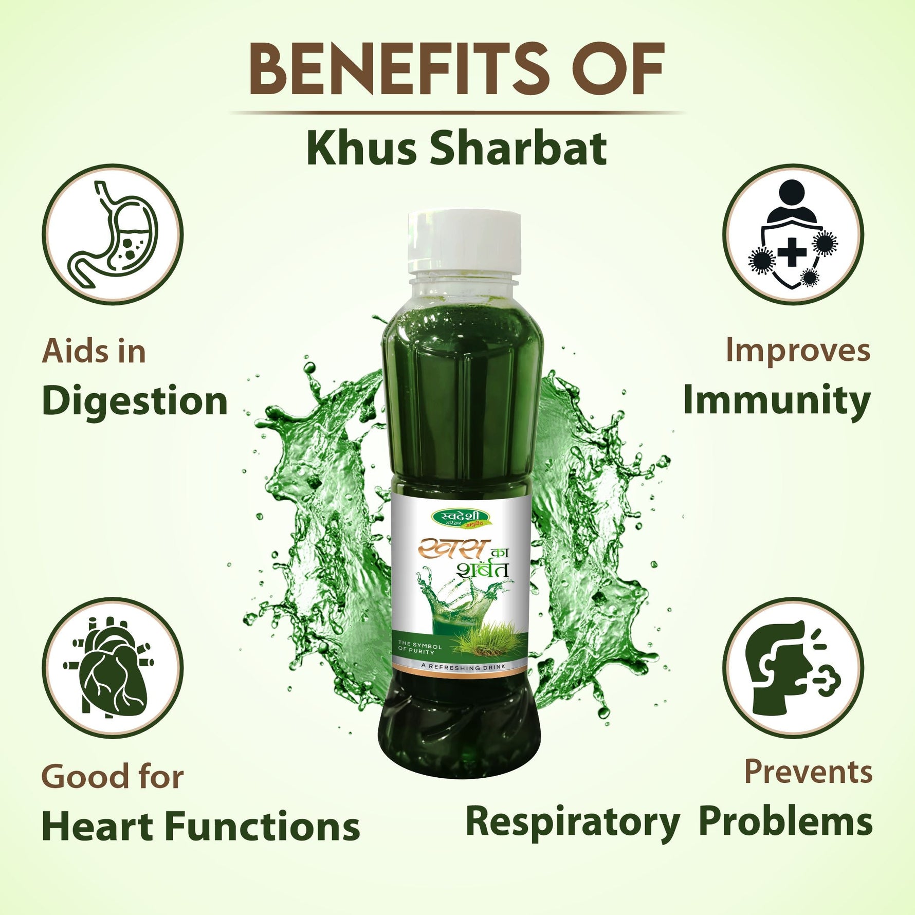 Swadeshi Ayurved Khus ka Sharbat - 700ml