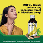 Charak Kofol Gargle Liquid - 100ml - Fast Sore Throat & Tonsillitis Pain Relief Rinse