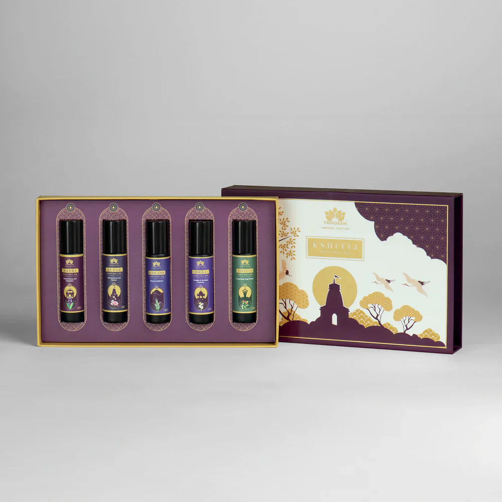 Vrindaam Kshitij - Body Roll On Gift Box