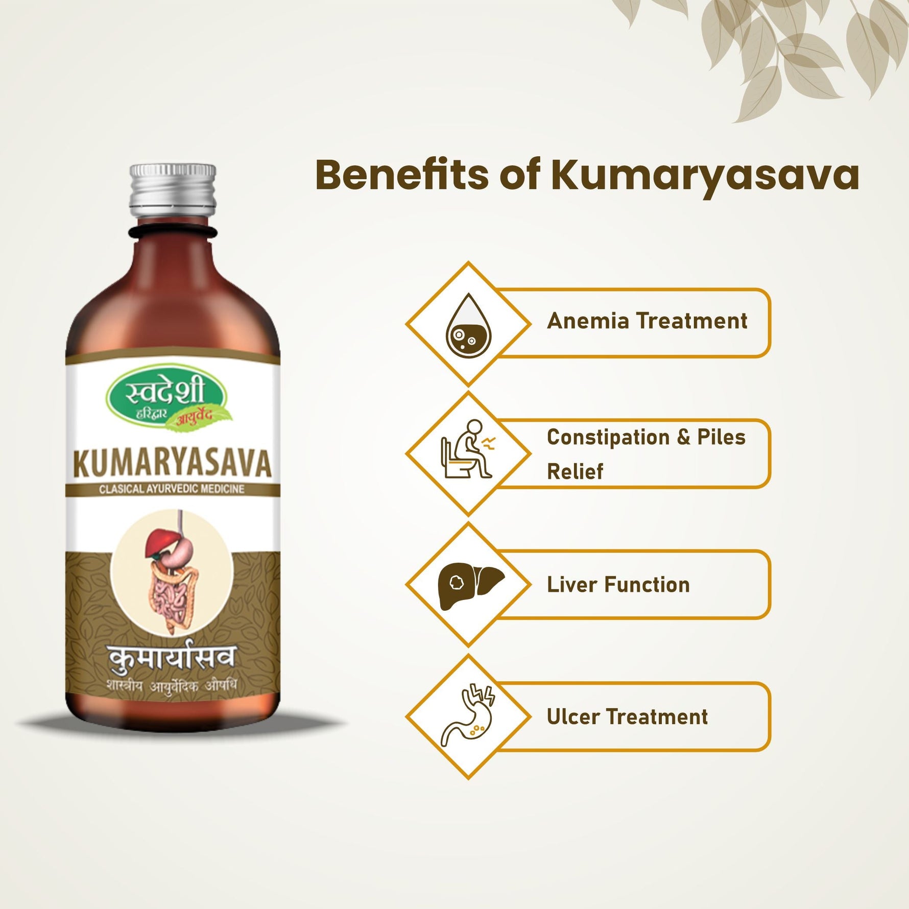 Swadeshi Kumaryasava - Ayurvedic Tonic for Digestive Health