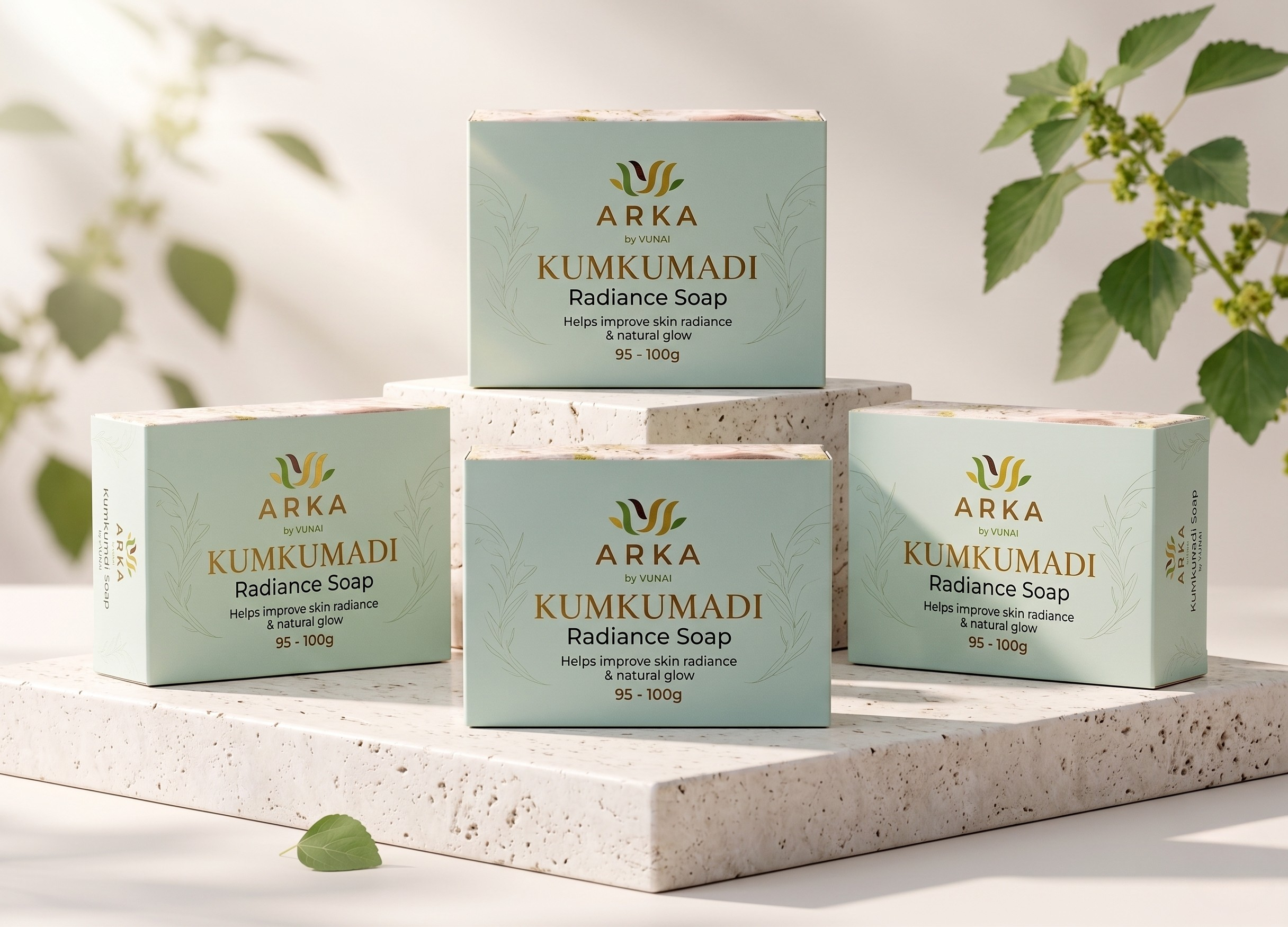 ARKA by VUNAI Kumkumadi Family Pack (4 Soaps) 75g