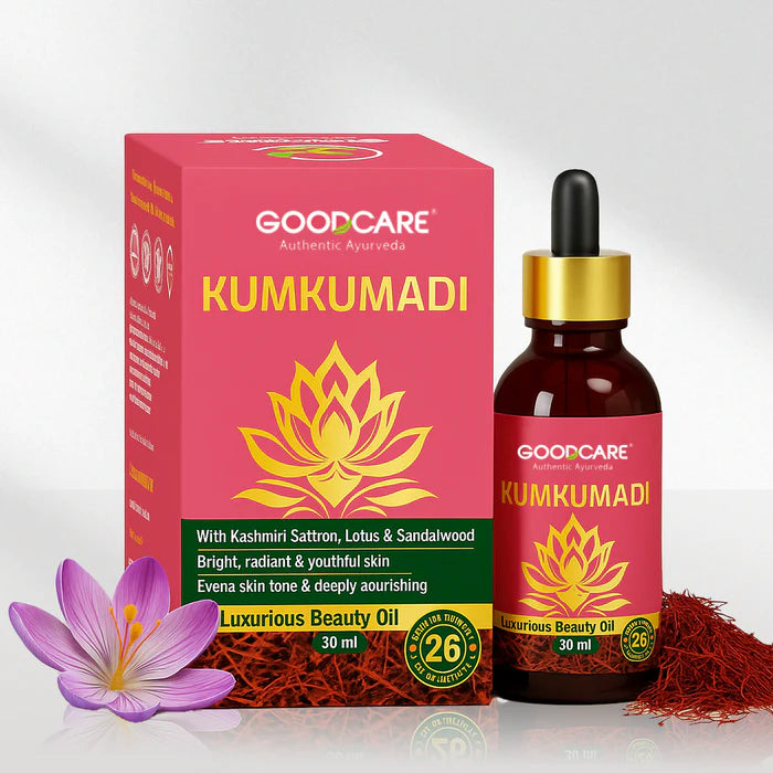 Goodcare Kumkumadi Oil – Ayurvedic Night Serum with Kashmiri Saffron - 30ml