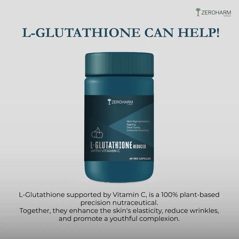 Zeroharm L Glutathione Reduced With Vitamin C Capsules - 60 Capsules