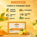 Kayee Ayurveda Lemon Turmeric Herbal Soap | Lemon & Haldi Bathing Soap for Men & Women | Daily Use Body Cleansing Bar for Freshness & Clean Skin | Refreshing Herbal Bath Care Soap