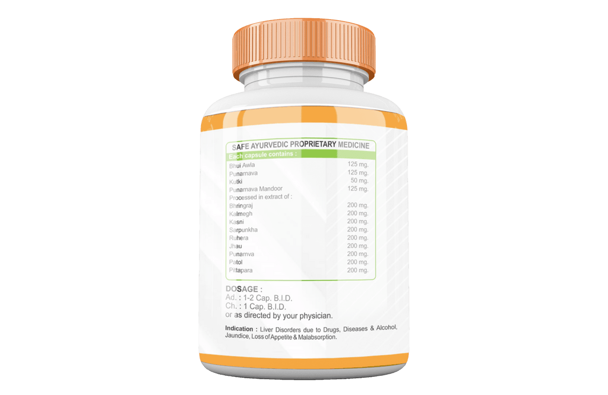 Divya Shree Liver Detox Capsule For Fatty Liver, Constipation, Improve Kidney Function Naturally, Relieves liver related problems 60 Capsule, Jeevan Care Ayurveda