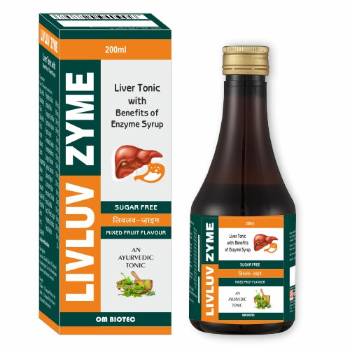 LIVLUVZYME Ayurvedic Liver Tonic with benefits of Enzyme Syrup