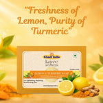 Kayee Ayurveda Lemon Turmeric Herbal Soap | Lemon & Haldi Bathing Soap for Men & Women | Daily Use Body Cleansing Bar for Freshness & Clean Skin | Refreshing Herbal Bath Care Soap
