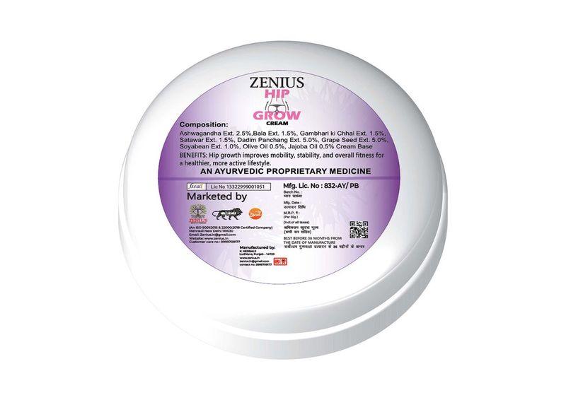 Zenius Hip Grow Cream for Butt Enhancement and Tightening - 50gm Cream
