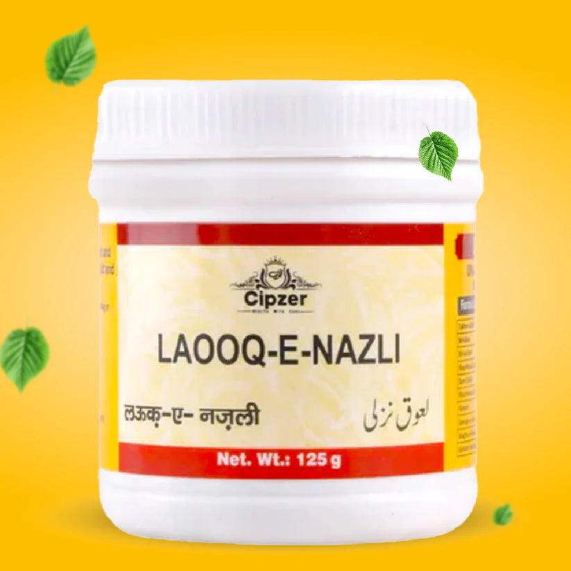 Cipzer Laooq-E-Nazli Powder -125gm | Unani Herbal Remedy for Chronic Cold, Sinusitis & Respiratory Wellness