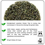 Radhika's Fine Teas ENERGISING Laoshan Green Leaf Tea (50g)