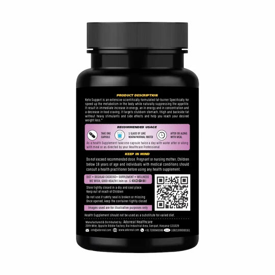 Adorreal Keto Support Capsule | 60  Capsules