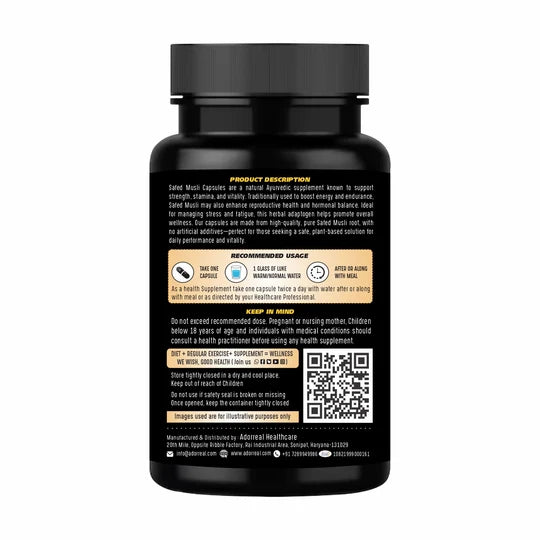 Adorreal Safed Musli Capsule | 60  Capsules