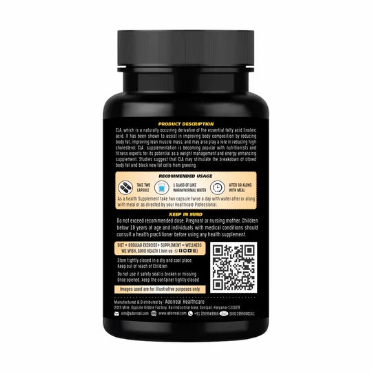 Adorreal Conjugated Linoleic Acid Capsule | 60  Capsules