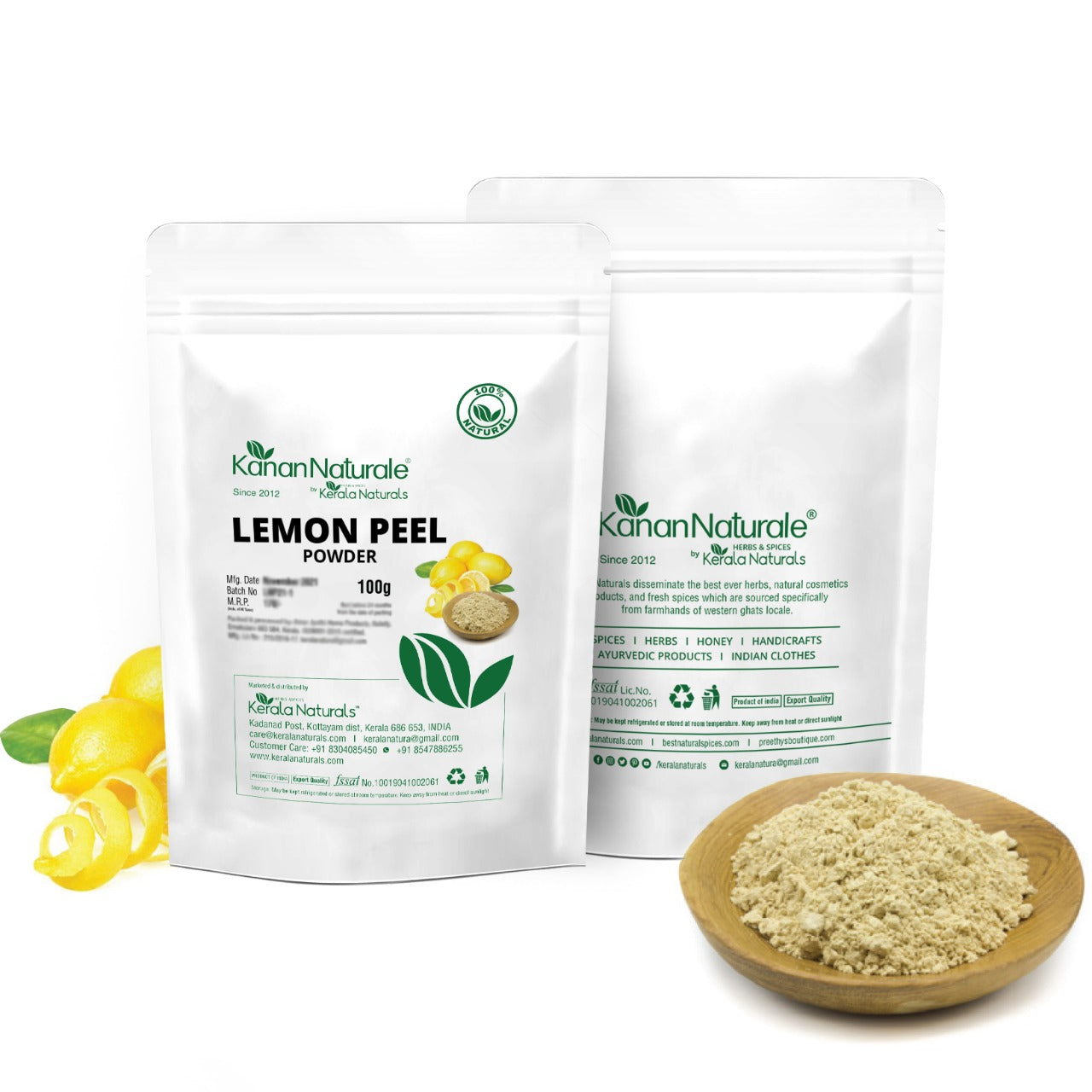 Kerala Naturals Lemon Peel Powder 100gm